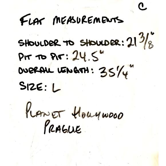 Planet Hollywood Prague Men's Size L Button Down Denim Jean VTG 1991 Shirt - Picture 2 of 16